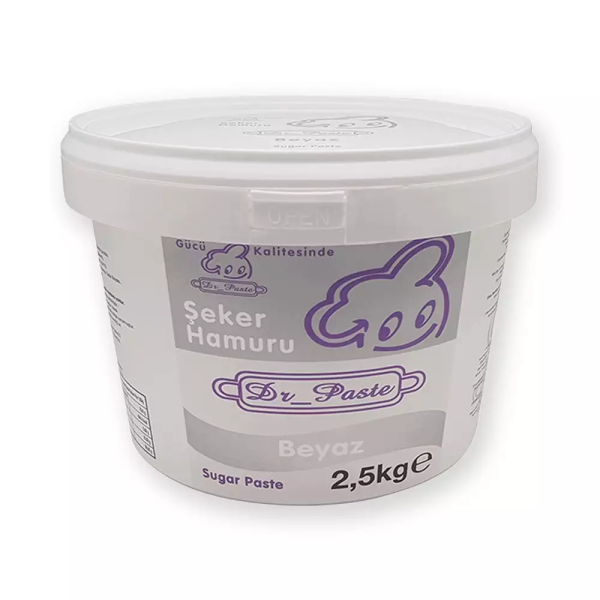 Dr. Paste Dekor Hamuru (Şeker Hamuru) 2.5 Kg. Beyaz
