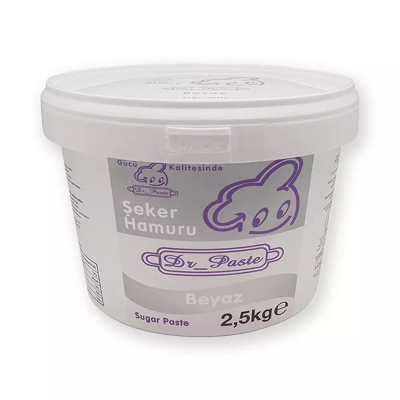 Dr. Paste Dekor Hamuru (Şeker Hamuru) 2.5 Kg. Beyaz