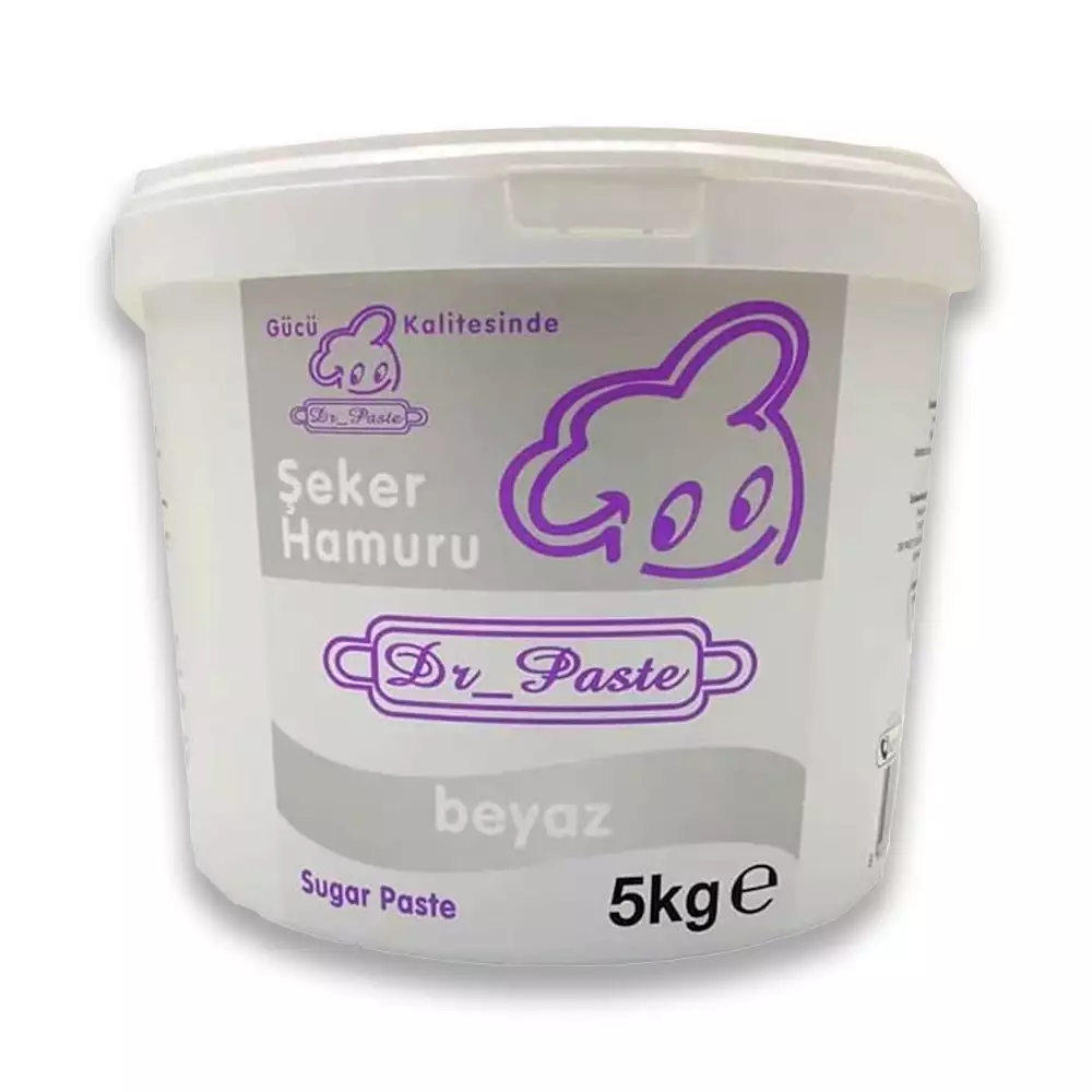 Dr. Paste Dekor Hamuru (Şeker Hamuru) 5 Kg. Beyaz