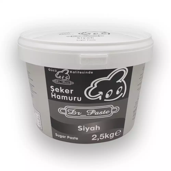 Dr. Paste Dekor Hamuru (Şeker Hamuru) 2.5 Kg. Siyah