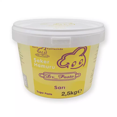 Dr. Paste Dekor Hamuru (Şeker Hamuru) 2.5 Kg. Sarı