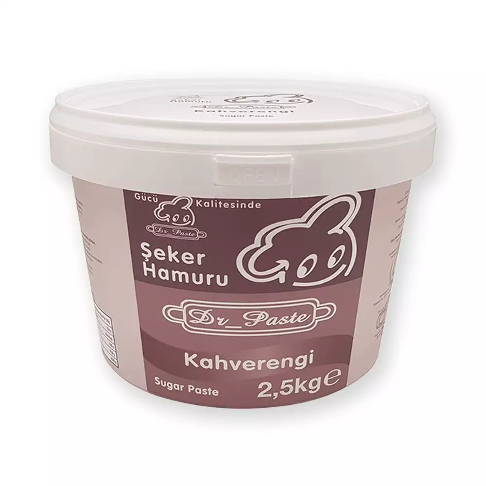 Dr. Paste Dekor Hamuru (Şeker Hamuru) 2.5 Kg. Kahverengi