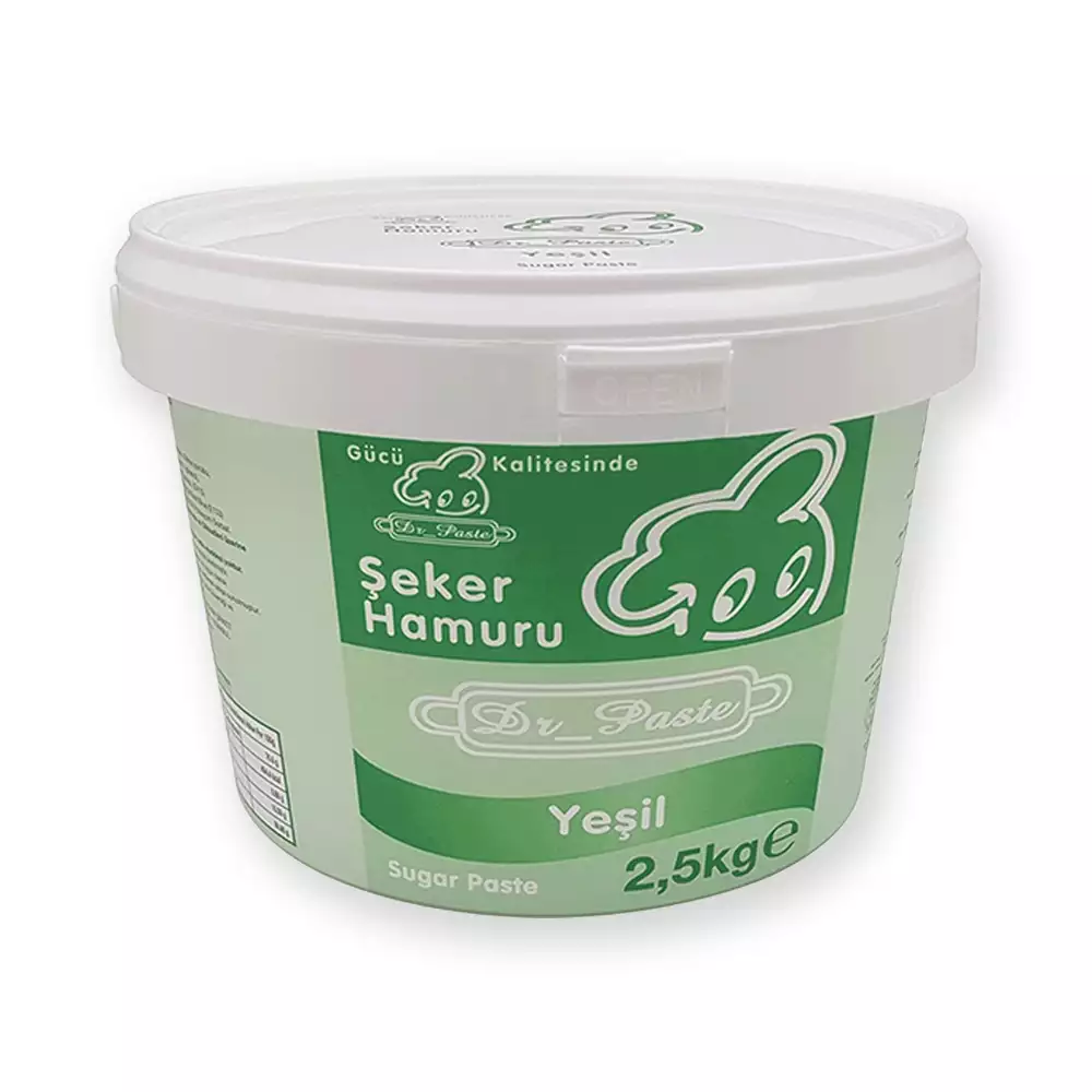Dr. Paste Dekor Hamuru (Şeker Hamuru) 2.5 Kg. Yeşil