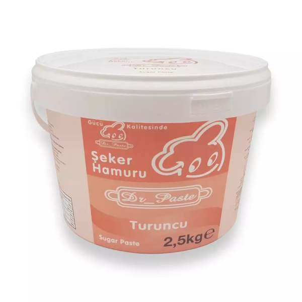 Dr. Paste Dekor Hamuru (Şeker Hamuru) 2.5 Kg. Turuncu