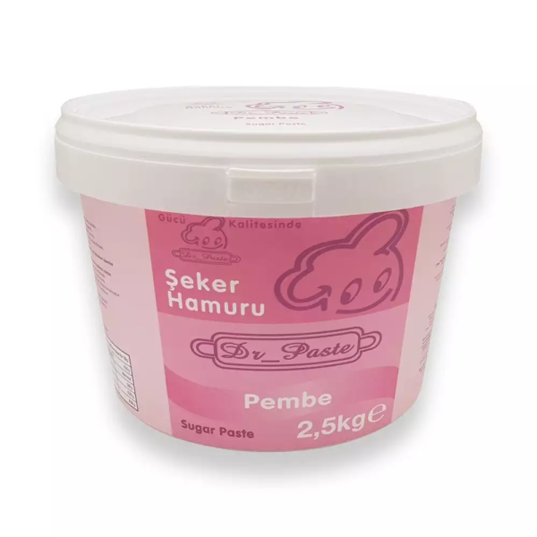 Dr. Paste Dekor Hamuru (Şeker Hamuru) 2.5 Kg. Pembe