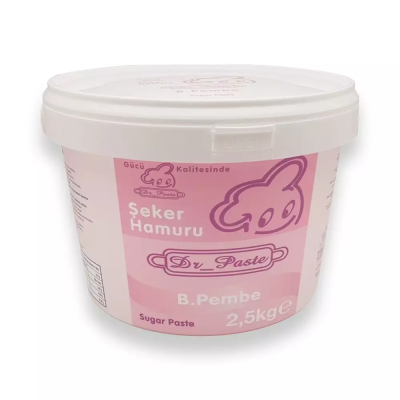 Dr. Paste Dekor Hamuru (Şeker Hamuru) 2.5 Kg. Bebek Pembesi