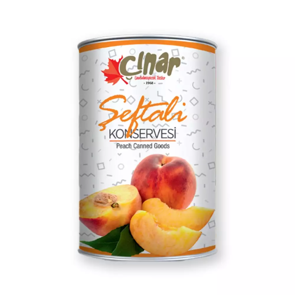 Çınar Şeftali Konservesi 5 Kg. (Yerli)