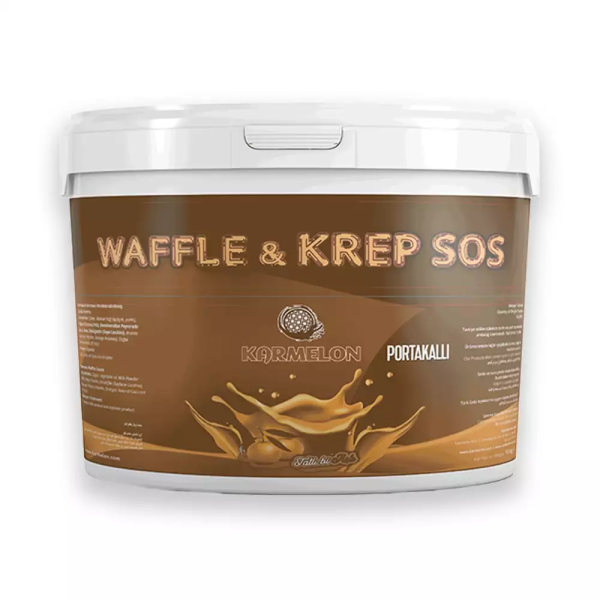 Karmelon Waffle Sos (Portakallı) 10 Kg. Plastik Kova