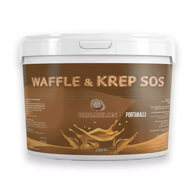 Karmelon Waffle Sos (Portakallı) 10 Kg. Plastik Kova