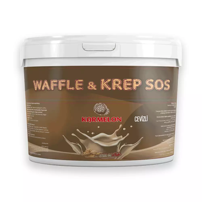 Karmelon Waffle Sos (Cevizli) 10 Kg. Plastik Kova