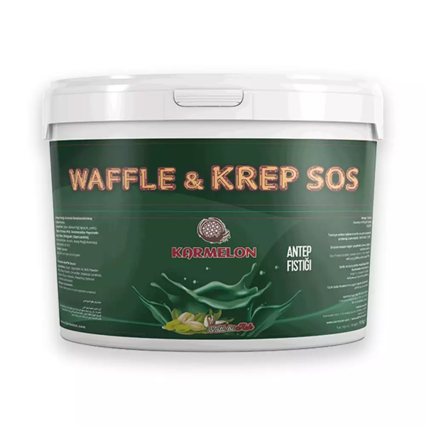 Karmelon Waffle Sos (AntepFıstık) 10 Kg. Plastik Kova