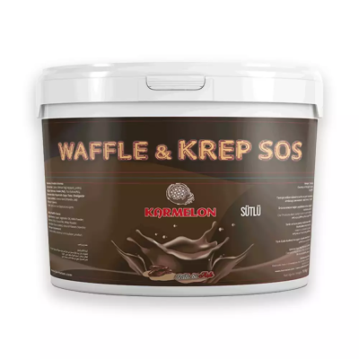Karmelon Waffle Sos (Sütlü) 10 kg.  Plastik Kova