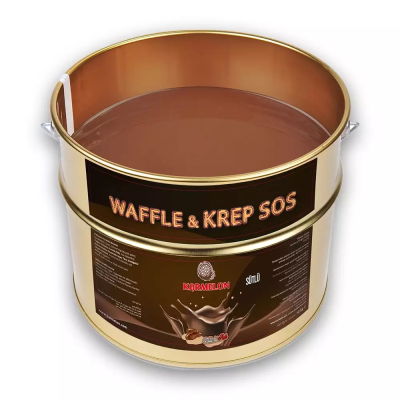 Karmelon Waffle Sos Sütlü 10 Kg. Teneke Kova