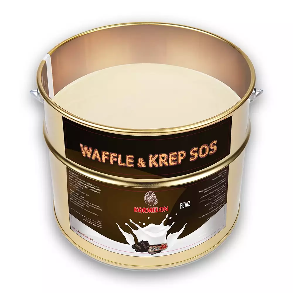 Karmelon Waffle Sos Fildişi 10 Kg. Teneke Kova