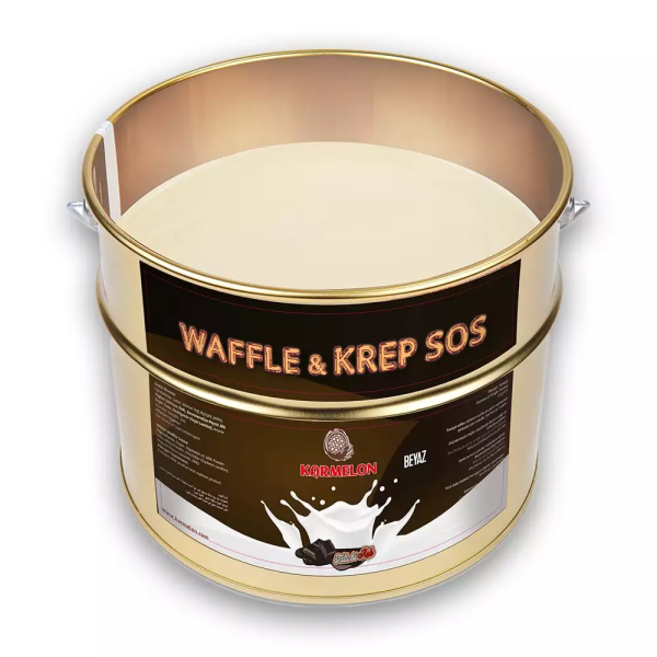 Karmelon Waffle Sos Fildişi 10 Kg. Teneke Kova