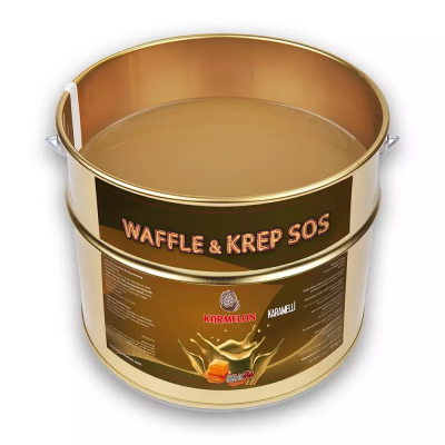Karmelon Waffle Sos Karamel 10 Kg. Teneke Kova