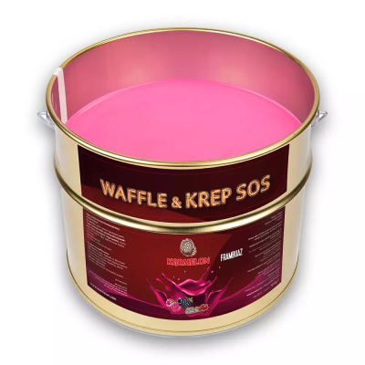 Karmelon Waffle Sos Frambuaz 10 Kg. Teneke Kova
