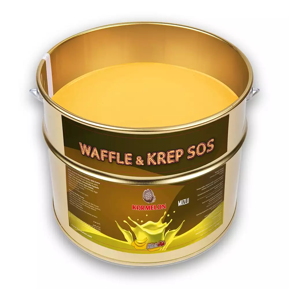 Karmelon Waffle Sos Muzlu 10 Kg. Teneke Kova