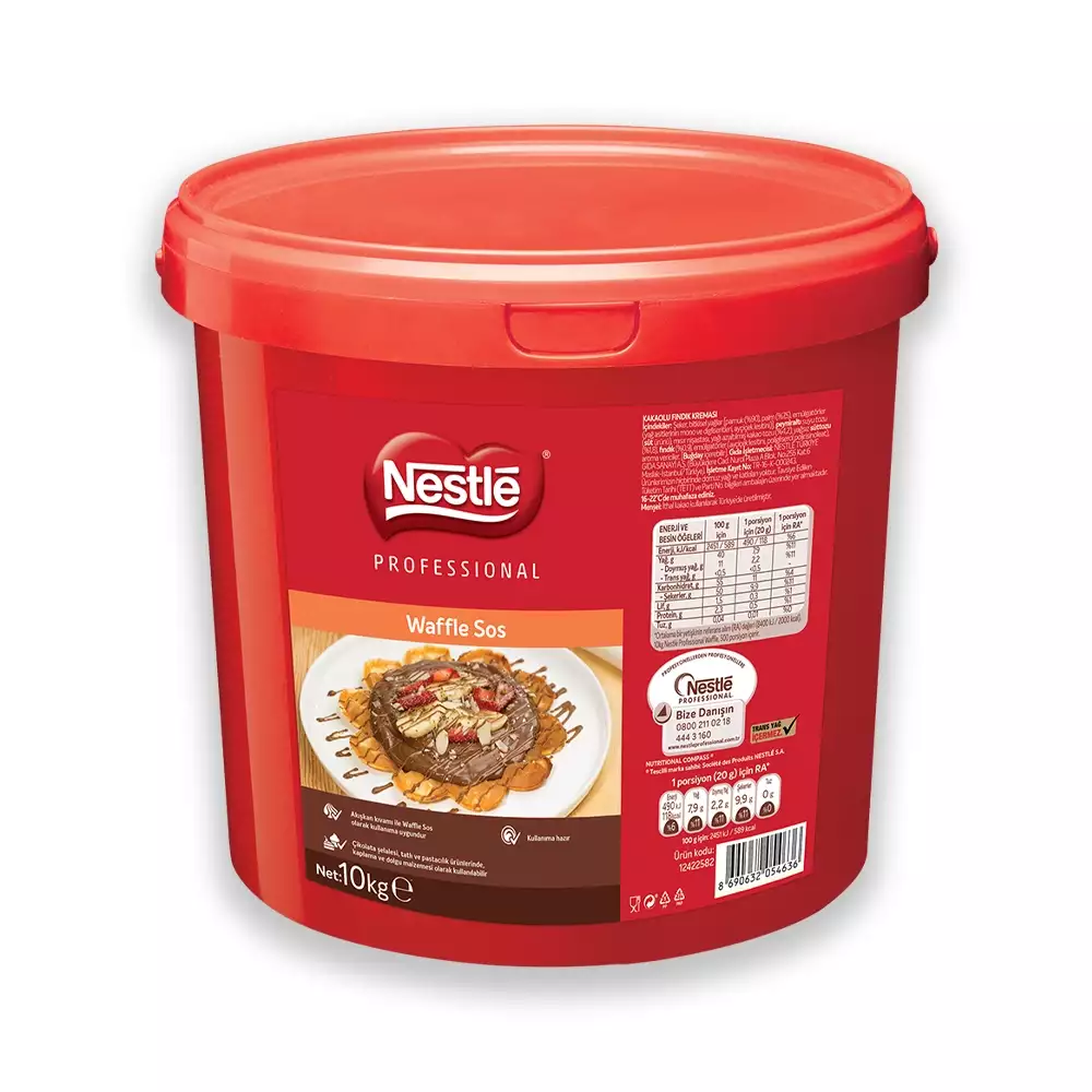 Nestle Professional Waffle Sos Sütlü 10 Kg.