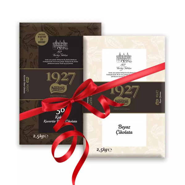 Nestle Professional Bitter %56 Kakao ve Beyaz (Fildişi) Kuvertür 2.5 Kg.