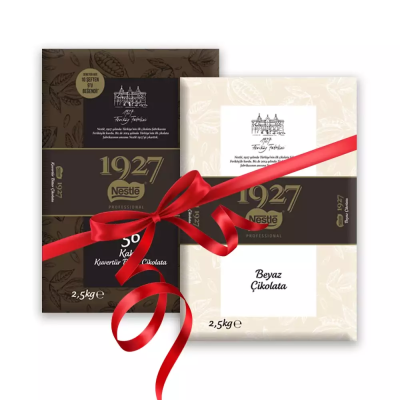 Nestle Professional Bitter %56 Kakao ve Beyaz (Fildişi) Kuvertür 2.5 Kg.