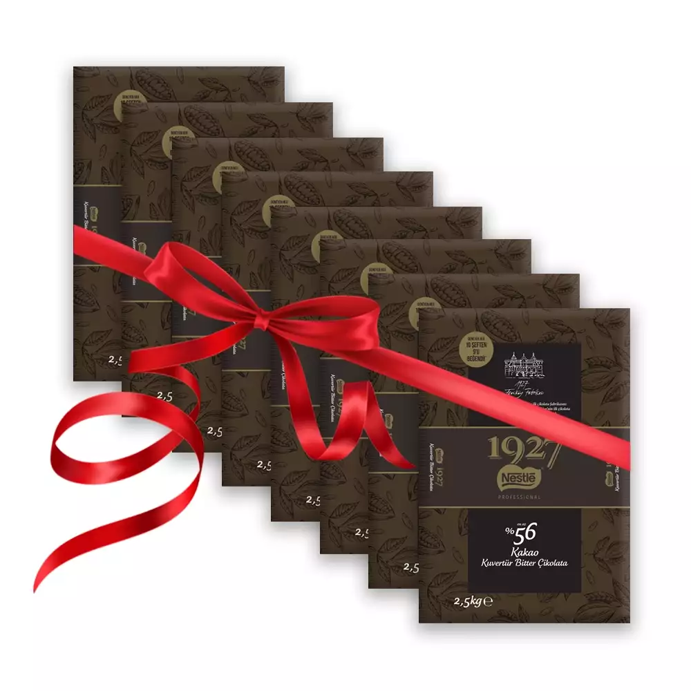 Nestle Professional Bitter %56 Kakao Kuvertür 2.5 Kg. 8'li (1 koli)