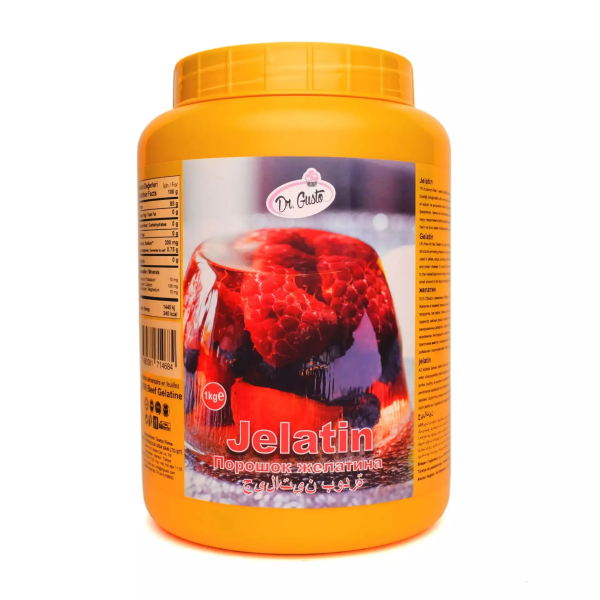 Dr. Gusto 240 Bloom Yenilebilir Toz Jelatin 1 Kg.