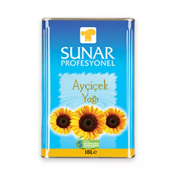 Sunar Ayçiçek Yağı 18 Kg. (Profesyonel)