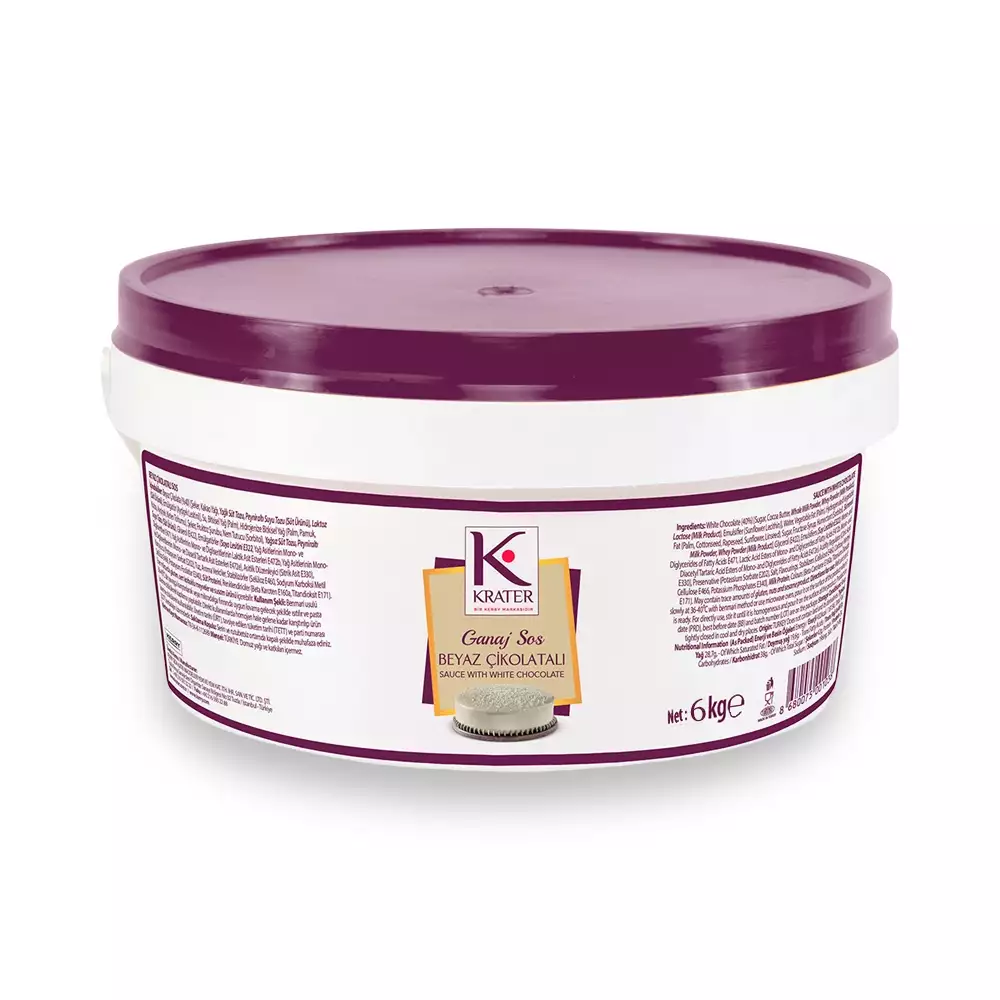 Krater Ganaj Sos Beyaz Çikolatalı 6 Kg.