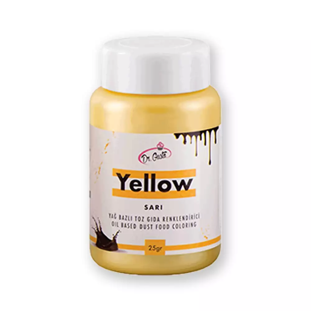 Dr Gusto Yağ Bazlı Toz Boya Sarı 25 gr.