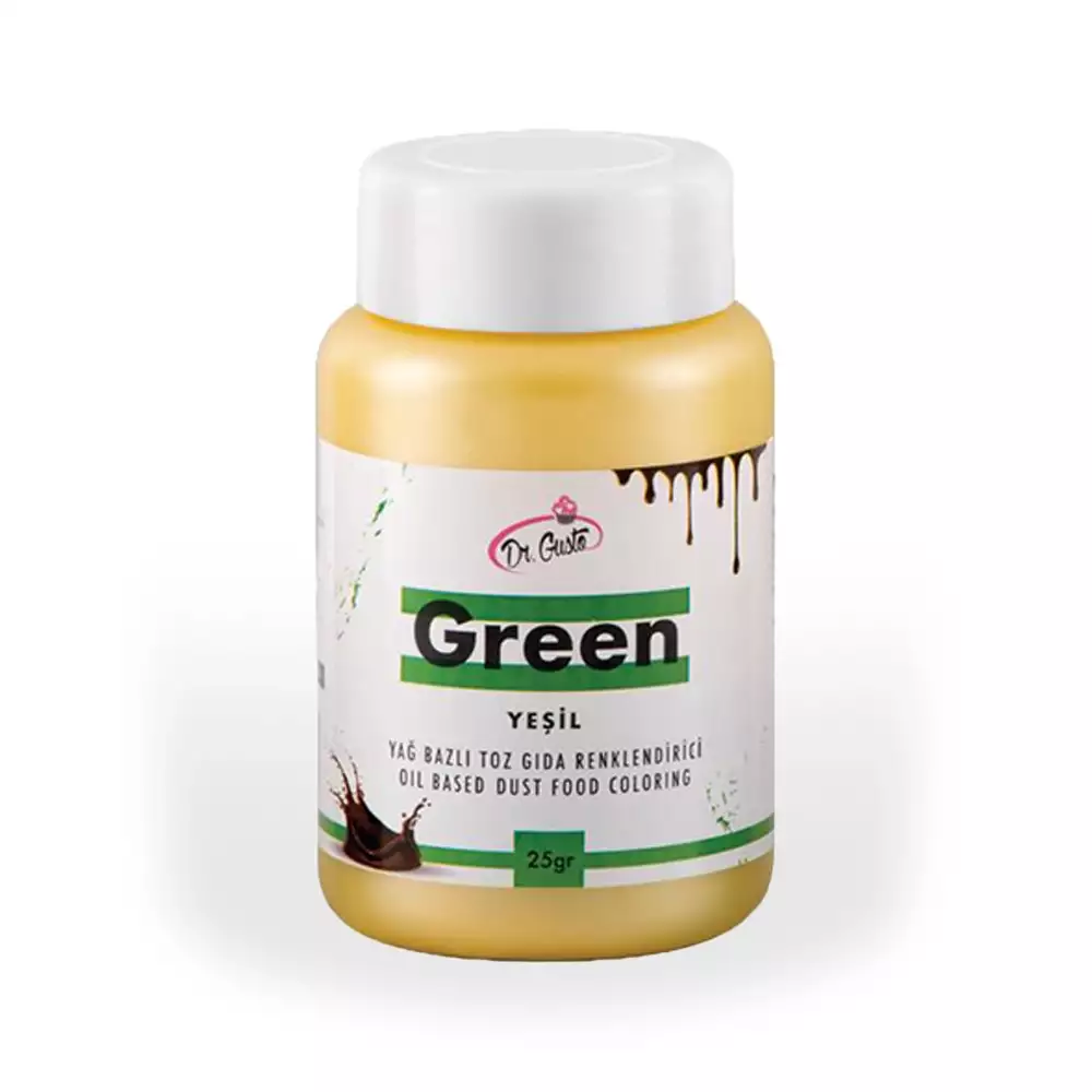 Dr Gusto Yağ Bazlı Toz Boya Yeşil 25 gr.