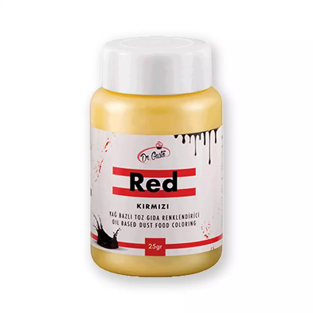 Dr Gusto Yağ Bazlı Toz Boya Kırmızı 25 gr.