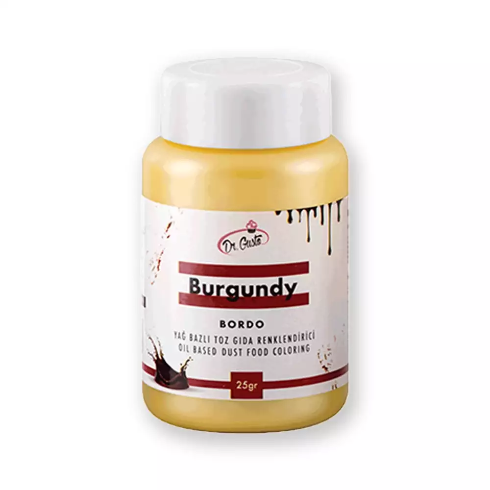 Dr Gusto Yağ Bazlı Toz Boya Lake Bordo 25 gr.