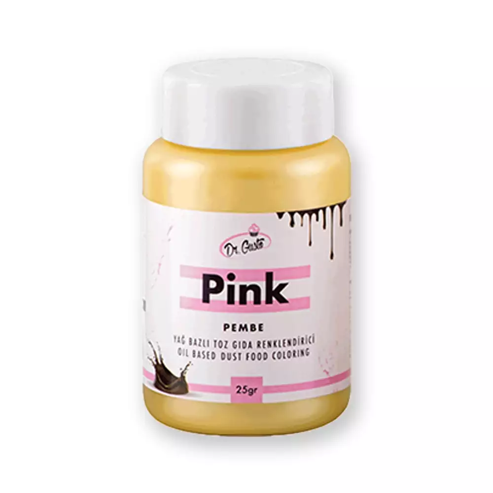 Dr Gusto Yağ Bazlı Toz Boya Pembe 25 gr.