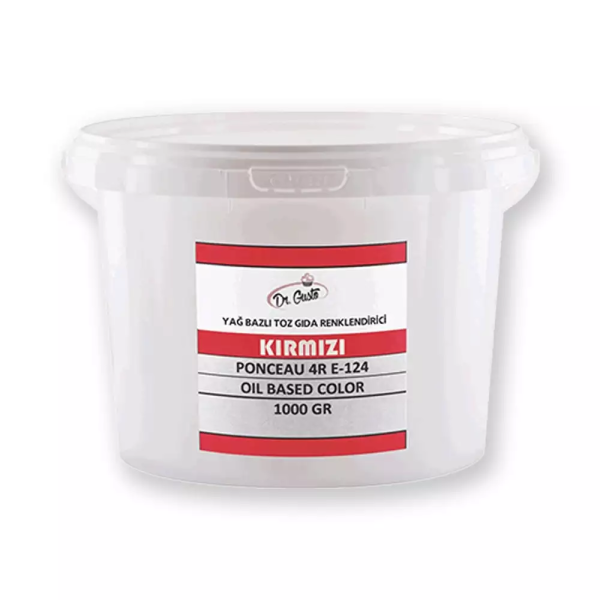 Dr. Gusto Yağ Bazlı Toz Gıda Renklendiricisi 1 Kg. Kırmızı
