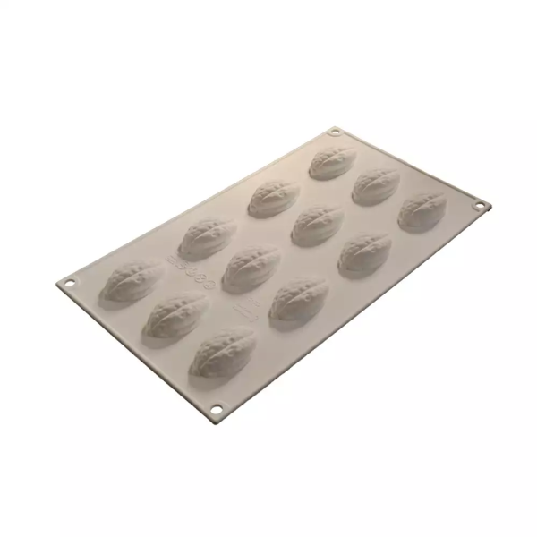 Cesil 12'li Küçük Ceviz Şekilli Silikon Kek Kalıbı