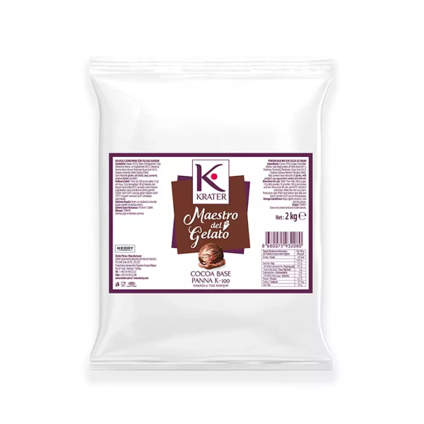 Krater Cocoa Base Panna 1,5 Kg. ( Kakaolu Dondurma İçin Toz Karışımı )