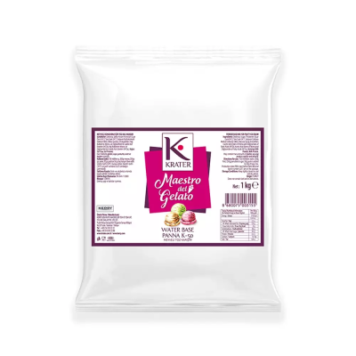 Krater Water Base Panna 1 Kg. ( Meyveli Dondurma İçin Su Bazlı Toz Karışımı )