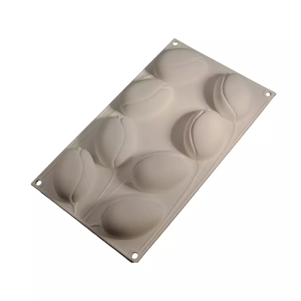 Cesil 8'li Lale Şekilli Silikon Kek Kalıbı