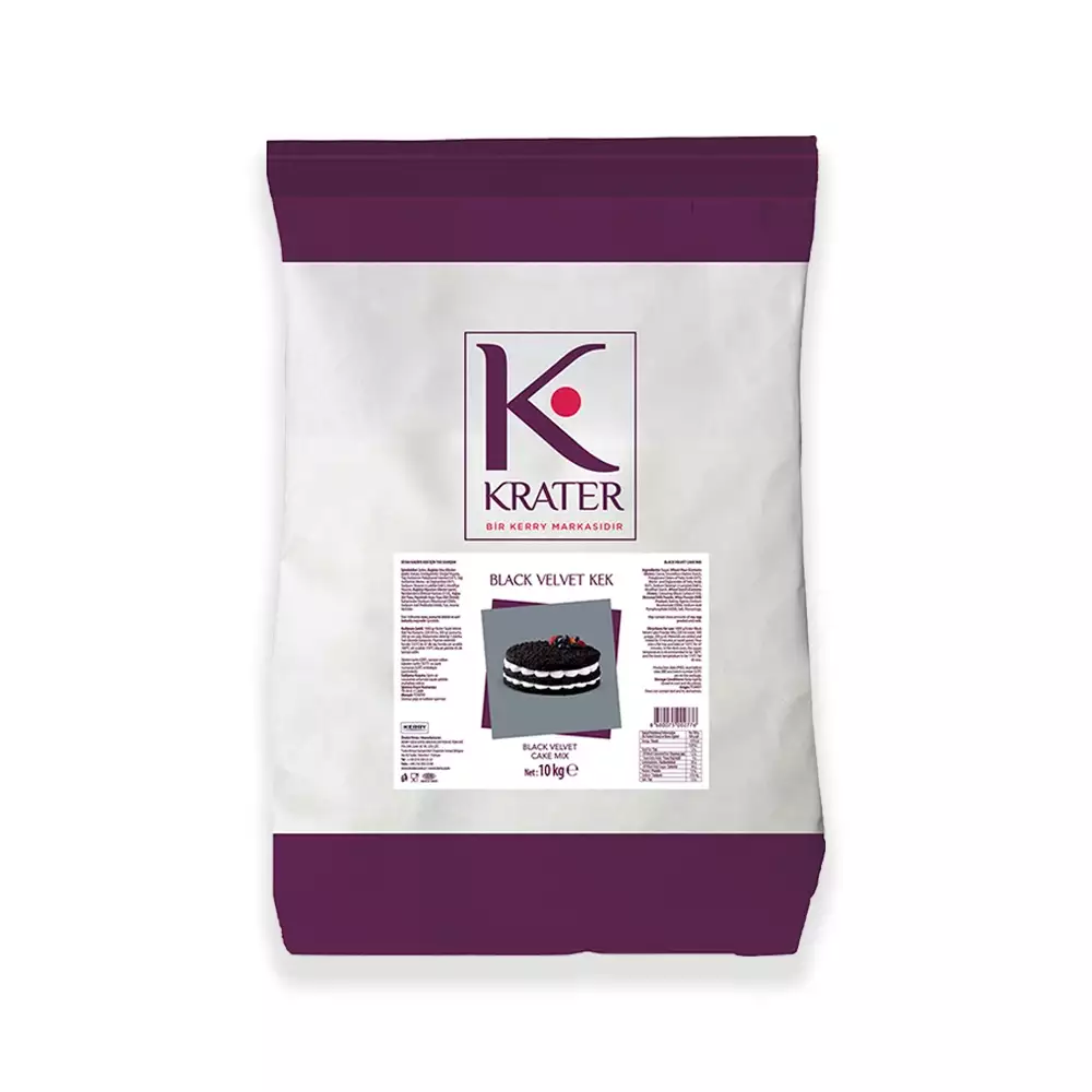 Krater Siyah Kek Velvet ( Black Velvet ) 10 Kg.
