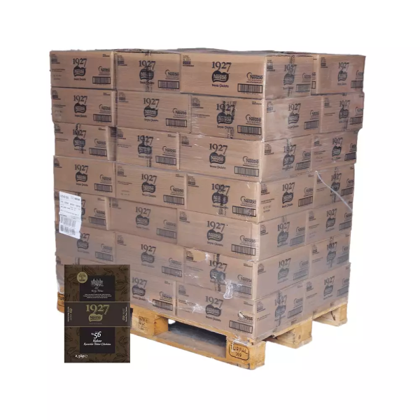 Nestle %56 Bitter Kuvertür 2.5 Kg. (1 Koli 8 Adet - 1 Palet 40 Koli )