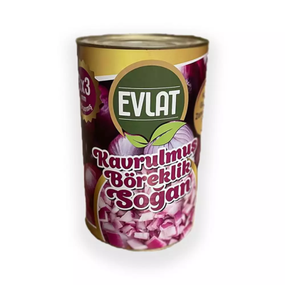 Evlat Kavrulmuş Böreklik Soğan 4 Kg. ( 1 Koli 4 Adet - 1 Palet 72 Koli )