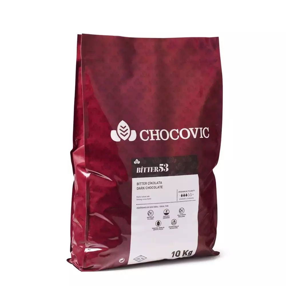 Chocovic Bitter CVD-T48318E-55B Pul 10 Kg. ( 1 Palet 50 Paket )
