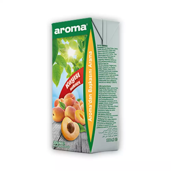 Aroma Kayısı Nektar Meyve Suyu 200 Ml. 27 Adet. ( 1 Koli )