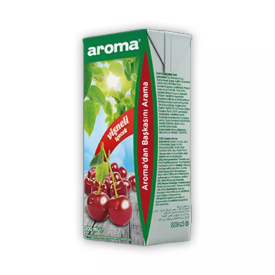 Aroma Vişne Nektar Meyve Suyu 200 Ml. 27 Adet. ( 1 Koli )
