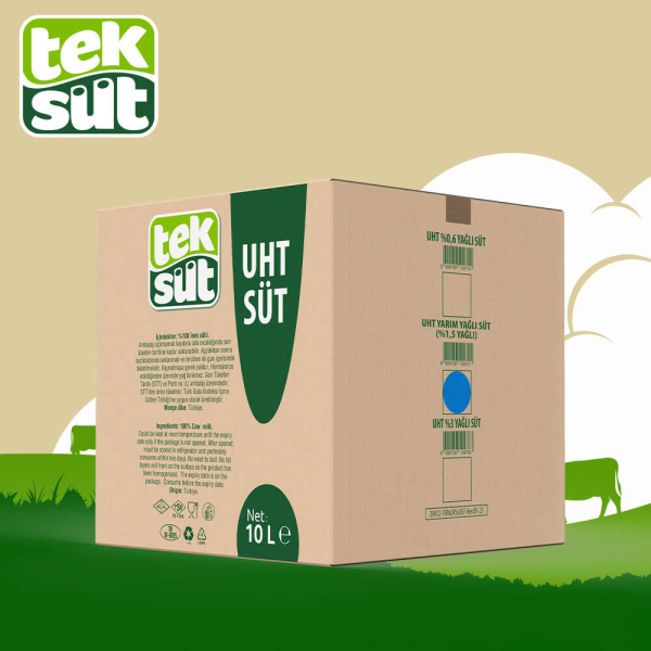 Yarım Yağlı Süt %1.5 Yağlı Tek Süt 10 Kg.