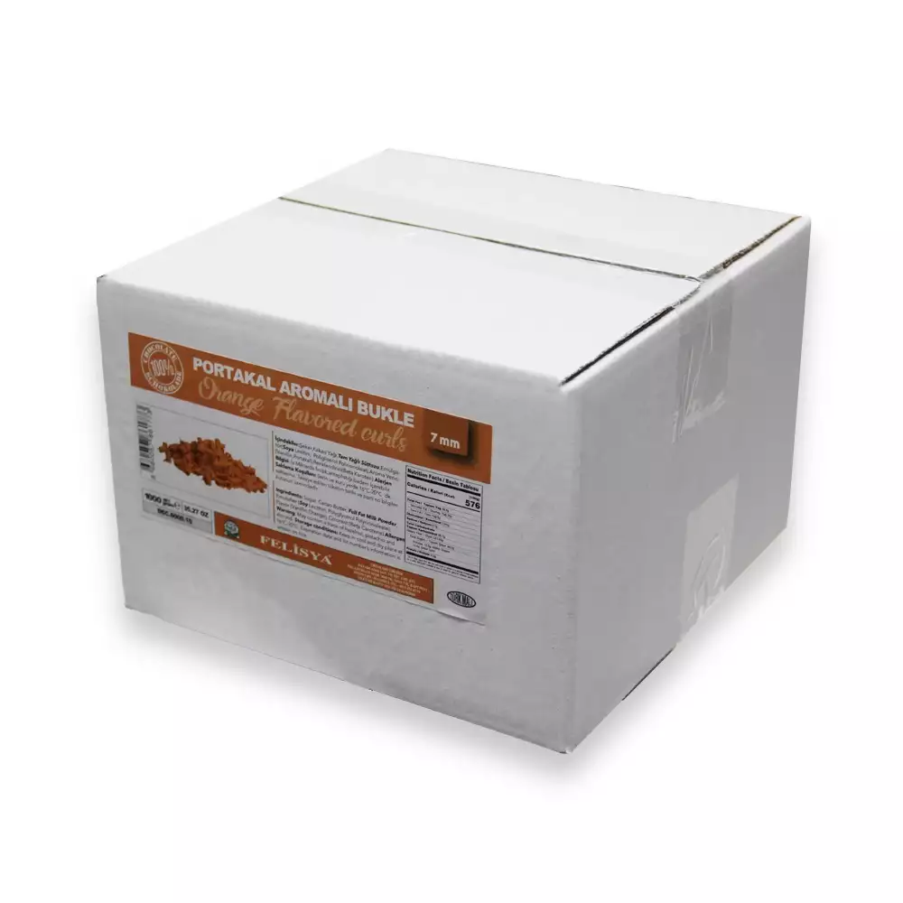 Felisya Portakal Bukle Çikolata 7 mm 1000 Gr.