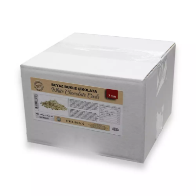Felisya Beyaz Bukle Çikolata 7 mm 1000 Gr.
