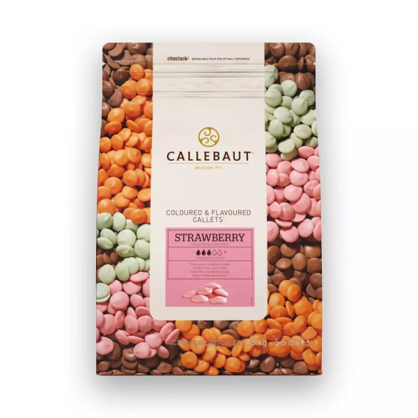 Callebaut Strawberry (Çilekli) 2.5 Kg. Kuvertür Çikolata