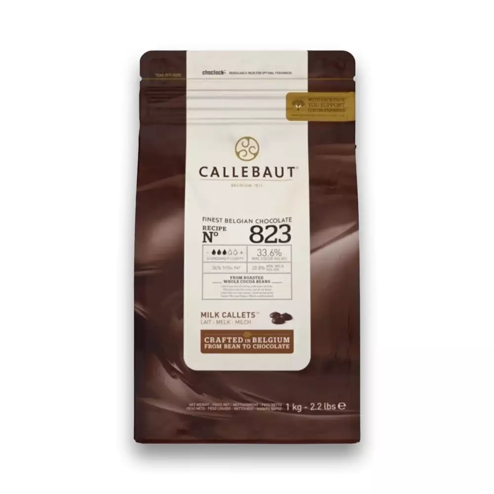 Callebaut 823 Sütlü 1 Kg. Kuvertür Çikolata